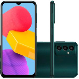 Smartphone Samsung Galaxy M13 128GB, 4GB RAM, Tela de 6,6", Câmera Traseira Tripla 50MP + 5MP + 2MP, Frontal 8MP Verde