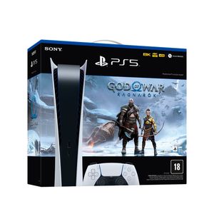 Console Playstation 5 Digital 825GB + Jogo God Of War: Ragnarok