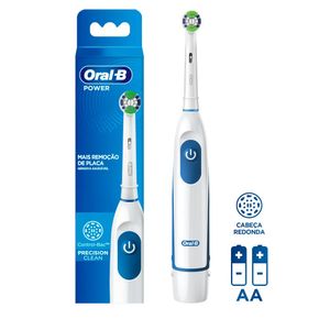 Escova Dental Elétrica Oral-B Pro Saúde Power 2 Pilhas Branco