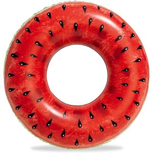 Boia Infantil Bestway Circular Melancia 12 Anos Inflável Vermelho