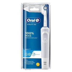Escova Dental Elétrica Oral B Vitality Precision Clean Branco 127V