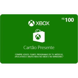Gift Card Digital Xbox Live Credits R$100,00