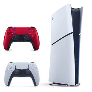Kit PS5 Slim Digital 1TB c/Returnal + Ratchet & Clank + Controle Dualsense Volcanic Red Sony