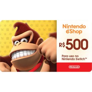 Gift Card Digital Nintendo eShop R$500,00