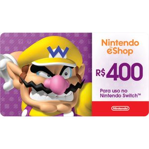 Gift Card Digital Nintendo eShop R$400,00