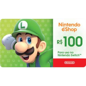 Gift Card Digital Nintendo eShop R$100,00