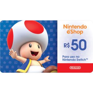 Gift Card Digital Nintendo eShop R$50,00