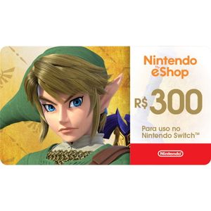 Gift Card Digital Nintendo eShop R$300,00