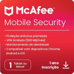 Gift Card Digital McAfee Mobile Security R$59,90