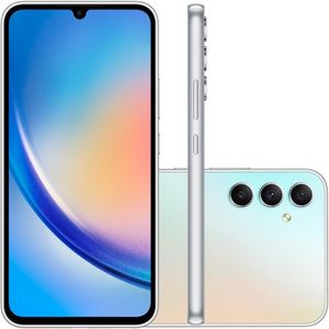 Smartphone Samsung Galaxy A34 5G 256GB 8GB de RAM Prata