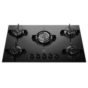 Outlet - Cooktop a Gás Electrolux 5 Bocas KE5TP Preto Bivolt