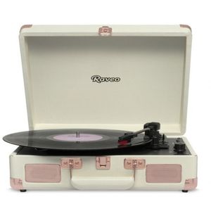 Outlet - Vitrola Retrô Raveo Sonetto Chrome Rose Gold Bluetooth Bivolt