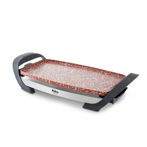 Outlet - Grill Large Philco Stone PGR03P 1500W Antiaderente Inox 127V