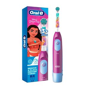 Outlet - Escova Dental Elétrica Oral-B Princesas com 2 Pilhas AA Roxo