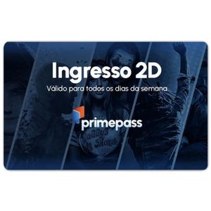 Gift Card Digital PrimePass Cinema 1 Ingresso 2D R$22,90