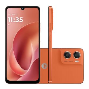 Smartphone Motorola Moto G06 128GB 12GB de RAM Laranja