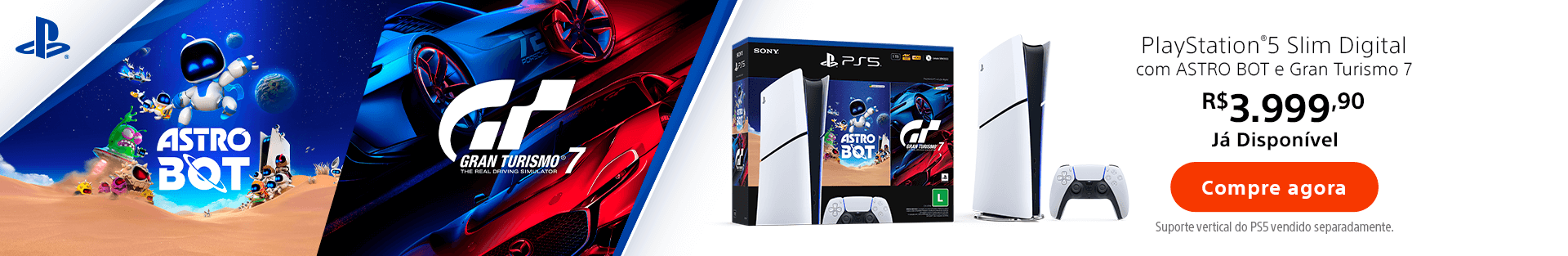 PS5 Slim Digital + Astro Bot