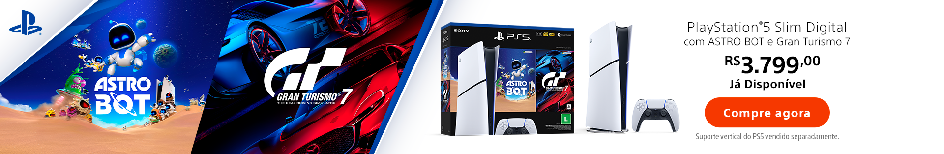 PS5 Slim Digital + Astro Bot